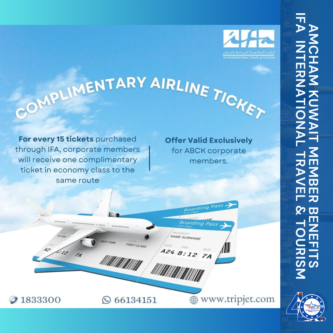 Get 1 complimentary airline ticket for every 15 tickets purchased through IFA International Travel & Tourism